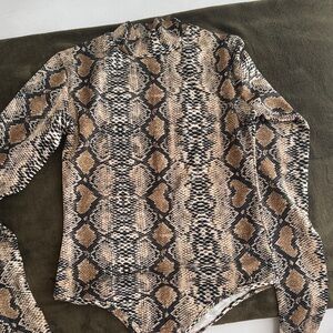Snakeskin Print Bodysuit
